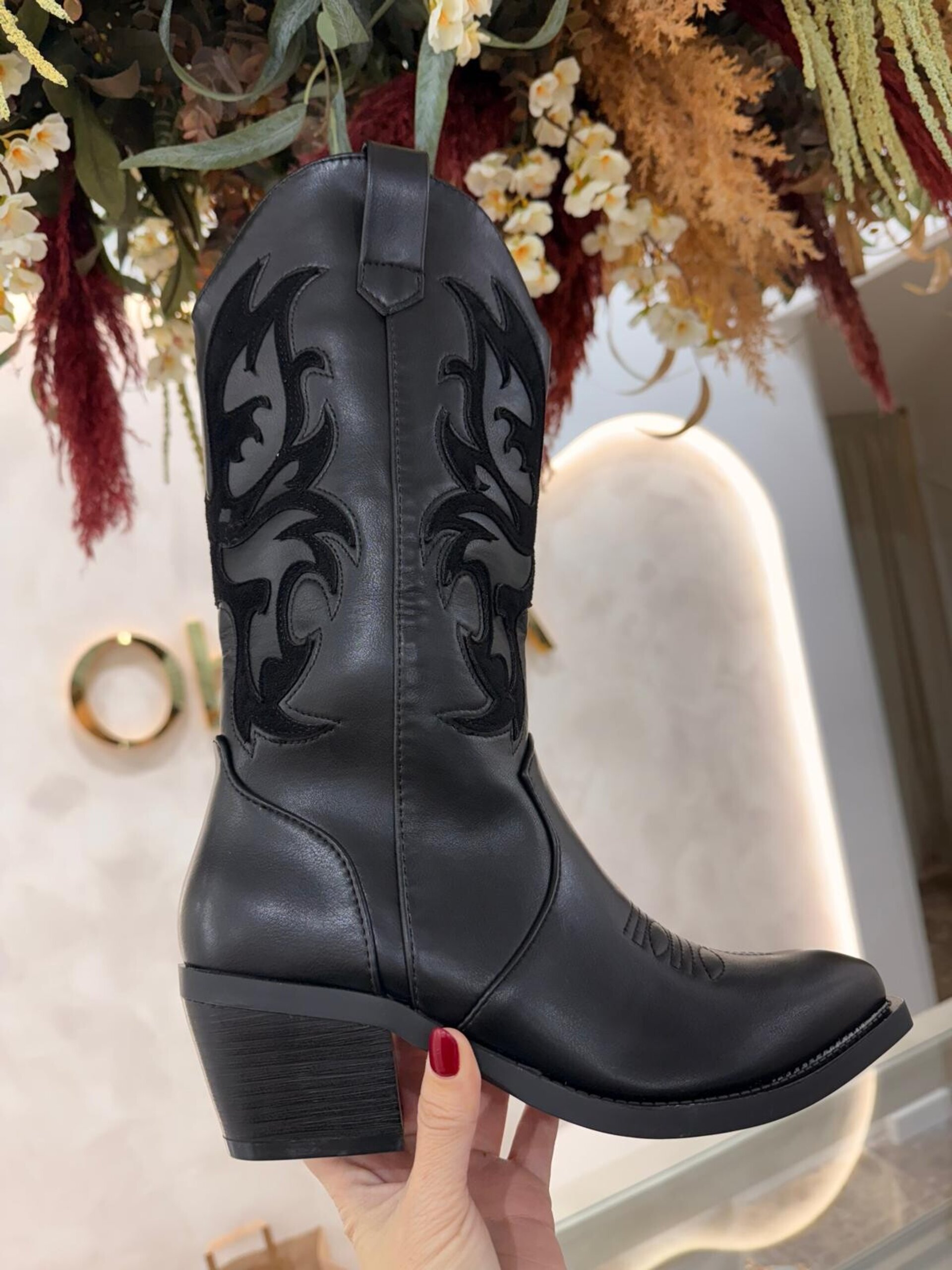 BOTAS COWBOY NEGRA - 1